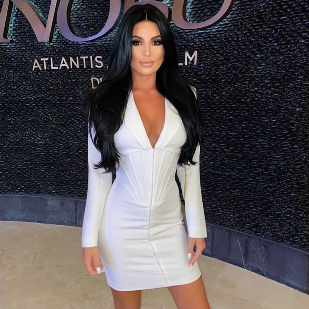 BIG BIG WORLD SATIN BLAZER DRESS